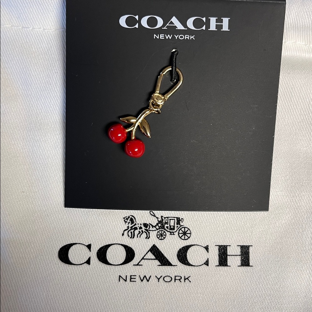 Coach Cherry Charm 🍒 NWT